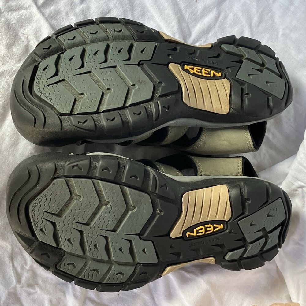 Keen Newport Sandals 7 37.5 Nubuck Leather Green Waterproof Hiking Fisherman - Picture 8 of 16